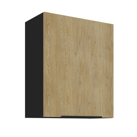 Küchenmöbel-Set Crotone 260 cm elegante Küchenschränke in dezenten und natürlichen Farben Griffe mit Metallkante