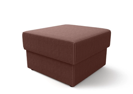 Fogu Pouffe Indisch rosa stilvolles Design Pouffe ideal zur Vervollständigung eines Arrangements weicher Kordstoff mit markanten Streifen