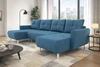 Ecksofa mit Schlaffunktion Felicie U blau stilvolles und elegantes Ecksofa das zu den skandinavischen Stilrichtungen passt