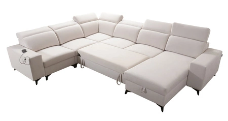 Ecksofa mit Schlaffunktion Kelly Sleek VIII lavendel rosa rechte Seite stilvolle Ecksofa für Wohnzimmer bietet Komfort beim Entspannen