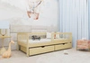 Holzbett Pluto 80x200 cm Kiefer modernes Design solide Konstruktion Kinderbett aus massivem Kiefernholz