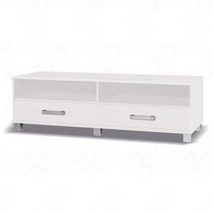 TV-Schrank Maximus 150 cm weiß Schrank mit Schubladen modernes Design und Schubladen auf Rollenführung