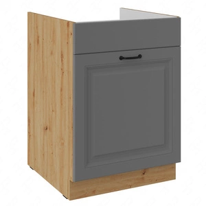 Küchenspülenschrank mit Schublade Kea 60 ZL 1S BB dampf-, hitze- und spritzwasserbeständiger Schrank