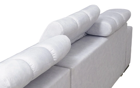 Ecksofa mit Schlaffunktion Luigi III grau rechts bequemes Ecksofa für das Wohnzimmer perfekt für die tägliche Entspannung