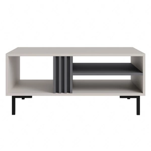 Couchtisch Estan beige/anthrazit modernes Design auslaufsichere Platte