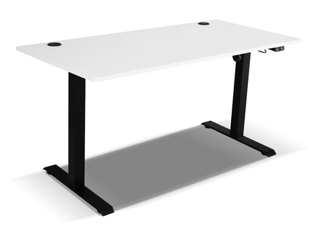 Makana höhenverstellbarer Schreibtisch hellgrau vielseitiges und funktionelles Möbelstück mit einer 28 mm starken Platte für das Büro, Arbeitszimmer oder Jugendzimmer