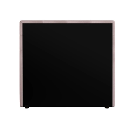 Boxspringbett Kansas 120x200 puderrosa Bett im modernen skandinavischen Stil mit gepolstertem Kopf- und Fußteil