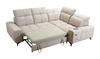 Ecksofa mit Schlaffunktion Buffalo II beige rechte Seite funktionelles und stilvolles Ecksofa mit verstellbaren Kopfstützen