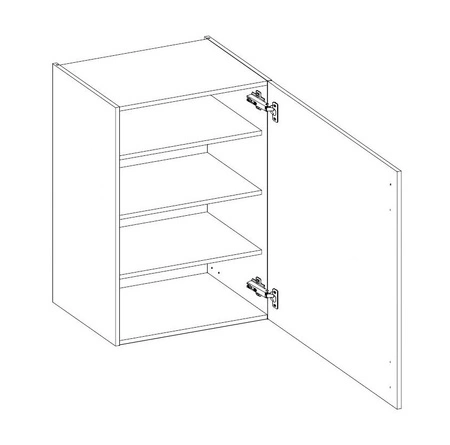 Alpine 60 G-108 1F Hängeschrank für die Küche, dampf-, hitze- und spritzwassergeschützt