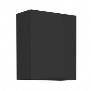 Küchenoberschrank Schwarz 60 G-72 1F Metallkantengriff feuchtigkeits- und beschädigungsbeständiger Schrank