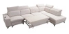 Ecksofa mit Schlaffunktion Kelly Sleek XI hellbraun rechtshändig stilvolles und bequemes Ecksofa aus strapazierfähigem Webstoff