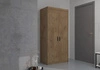 Kleiderschrank Rene 90 cm Eiche lefkas modernes Design und ABS beendet Kanten