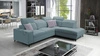 Ecksofa mit Schlaffunktion Kelly Sleek VII arctic blue rechts geflochtenes komfortables und funktionelles Ecksofa für das Wohnzimmer