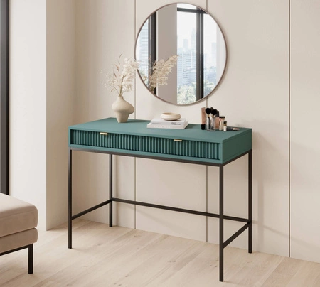 Konsolentisch Lovro pastellgrün mit Schubladen ein stilvolles und funktionelles Möbelstück für den Flur, Wohnzimmer oder Büro