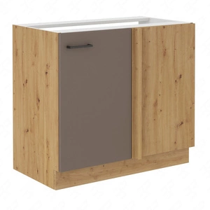 Eck-Küchenzeile Rimini 105 ND 1F BB rechts, dampf-, spritz- und hitzebeständig