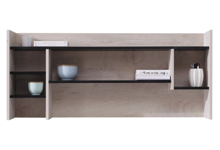 Schreibtischverlängerung Niko schwarz / Eiche / beige moderne und praktische Funktionsmöbel für das Jugendzimmer