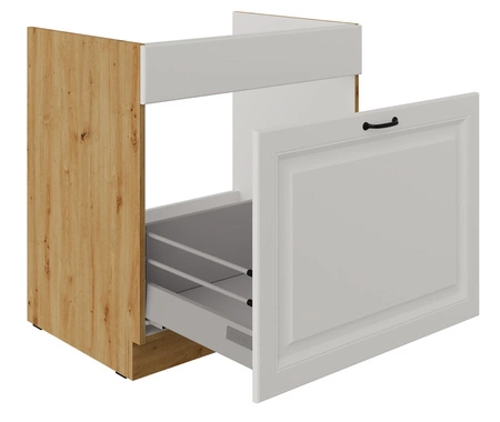 Küchenspülenschrank mit Schublade Scandi 80 ZL 1S BB dampf-, hitze- und spritzwasserbeständiger Schrank