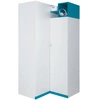 Eckgarderobe Mobi weiß/türkis ideale Garderobe für das Jugendzimmer sehr gut nutzbar und hat einen modernen Look