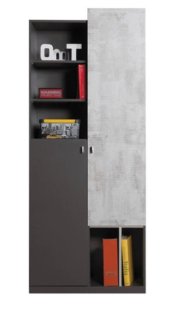 Bücherregal Tablo 80 cm graphit / enigma problemlose Nutzung und Langlebigkeit stilvolle und funktionale Ergänzung für das Arbeits- und Wohnzimmer