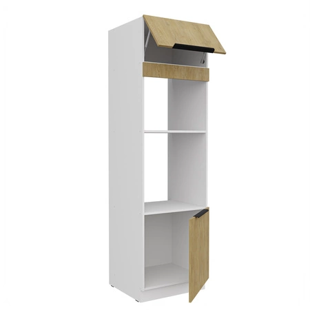 Küchenhochschrank Cremona 60 DPM-210 2F schrank für Einbauherd und Mikrowelle Dampf- und Hitzebeständigkeit