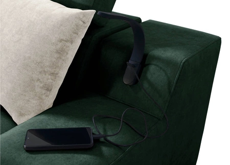 Ecksofa mit Schlaffunktion Alcamo honey right elegantes und stilvolles Ecksofa mit einer ausziehbaren praktischen Schublade an der Seite des Möbels