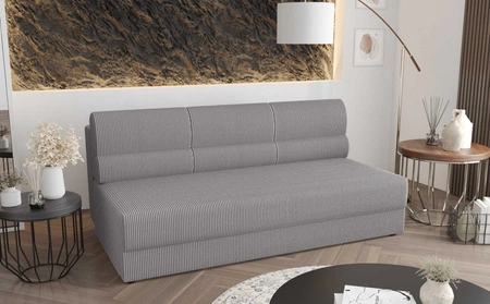 Sofa Fogu grau Esche einfache Form des Sofas in modernem Design Kord Polsterung Stoff Bettwäsche Container