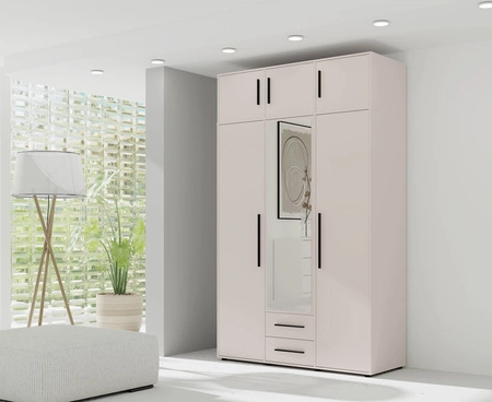 Garderobenerweiterung Maxione 150 cm beige Funktionsgarderobe erhöht den Stauraum für Kleidung, Schuhe und Accessoires