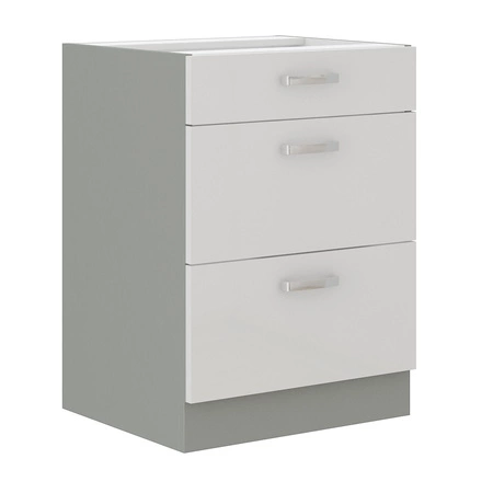 Küchenmöbelset Bianka 350 cm Hochglanzfronten ideal für moderne skandinavische und klassische Einrichtungsstile