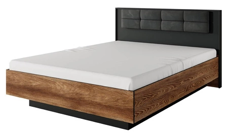 Dover Schlafzimmermöbel Set Kastanie / Anthrazit Original Design Schlafzimmermöbel Set Vollauszug Schubladensystem