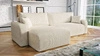 Ecksofa mit Schlaffunktion Fiesta XL beige Universal Ecksofa mit Bettzeugablage stilvoller Cordstoff