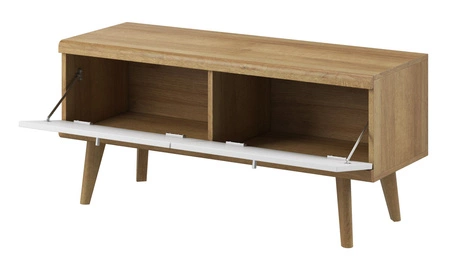 Primo Hängeschrank Eiche riviera / weiß modernes Design Kantenverkleidung mit Spezialfurnier und Dämpfungssystem