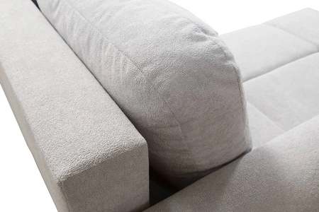 Ecksofa mit Schlaffunktion Gentle brown linke Seite stilvolles Design Ecksofa zeichnet sich durch seine abgerundete Form aus