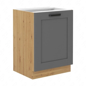 Stehender Küchenschrank mit Regal Asti 60 D 1F BB dampf-, hitze- und spritzwasserbeständiger Schrank