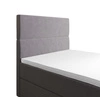 Boxspringbett Bing 90x200 hellgrau im modernen skandinavischen Stil mit gepolstertem Kopfteil Bett mit Staukasten