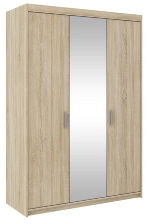 Spiegelschrank Rene 133 cm Eiche hell sonoma modernes Design und ABS bearbeitete Kanten