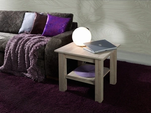 Couchtisch New York T35 62 cm Eiche sonoma light moderne Designmöbel die Kanten des Couchtisches sind mit einem speziellen Furnier versehen