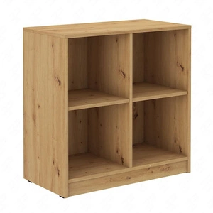 Makana offene Kommode 80 cm Eiche handwerkliches Funktionsmöbel für das Büro, Arbeitszimmer oder Jugendzimmer