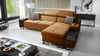 Ecksofa mit Schlaffunktion Alcamo honey right elegantes und stilvolles Ecksofa mit einer ausziehbaren praktischen Schublade an der Seite des Möbels
