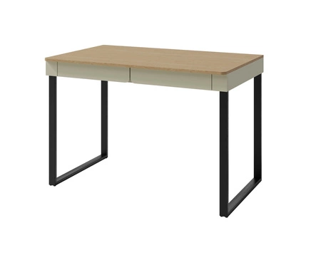 Schreibtisch mit Schubladen Paguro 125 cm Eukalyptus / Eiche baltic dune stilvoll und funktional für Jugendzimmer oder Büro