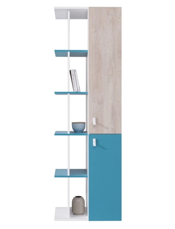 Bücherregal Niko 60 cm weiß / Eiche / marine ideal für das Jugendzimmer sehr nützlich und hat ein modernes Design
