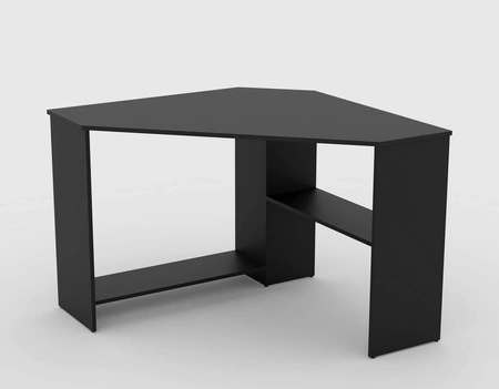 Rino Eckschreibtisch 80x80 cm schwarz stilvoll und funktionell für das Büro, Arbeitszimmer oder Jugendzimmer