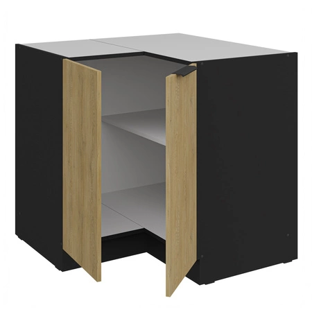 Eck-Küchenschrank Crotone 90x90 DN 2F BB Metallkantengriff feuchtigkeits- und beschädigungsbeständiger Schrank