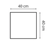 Polsterpaneel Quadra 40x40 cm braun stilvolles Wandpaneel quadratischer Veloursstoff modisches Finish für jede Einrichtung