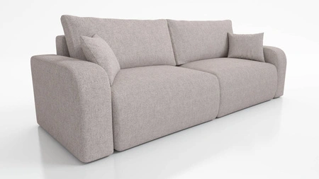 Sofa Fiesta beige funktionelles Wohnzimmersofa mit Bettzeugablage elegantes Design strapazierfähiges Gewebe