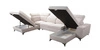 Ecksofa mit Schlaffunktion Kelly Sleek VI braun rechte Seite modernes Design Ecksofa für Wohnzimmer mit verstellbaren Kopfstützen