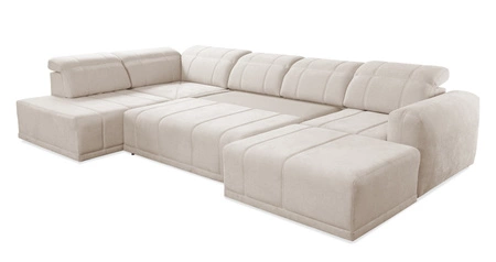 Ecksofa mit Schlaffunktion Cetara VI Esche grau rechtshändig Komfortables und stilvolles Ecksofa mit verschiebbaren Rückenlehnen