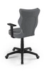 Schreibtischstuhl Duo dunkelgrau passend für Körpergröße 146-176,5 cm ergonomischer Drehstuhl mit verstellbaren Armlehnen