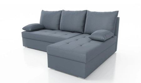 Ecksofa mit Schlaffunktion Fasti dunkelgrau Universal-Ecksofa mit Bettkasten Garantie für höchsten Komfort