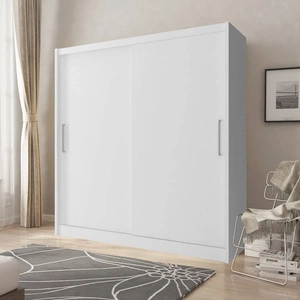 Goya 200 cm Schiebeschrank weiß moderne Garderobe ideal für ein Schlafzimmer Kleiderschrank oder Flur