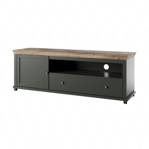 RTV Schrank Evora 181 cm Flasche grün / Eiche lefkas elegantes Design wird Liebhaber von ausdrucksstarken Interieurs begeistern